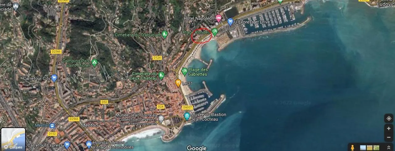 Studette 1 Piece Apartment Menton